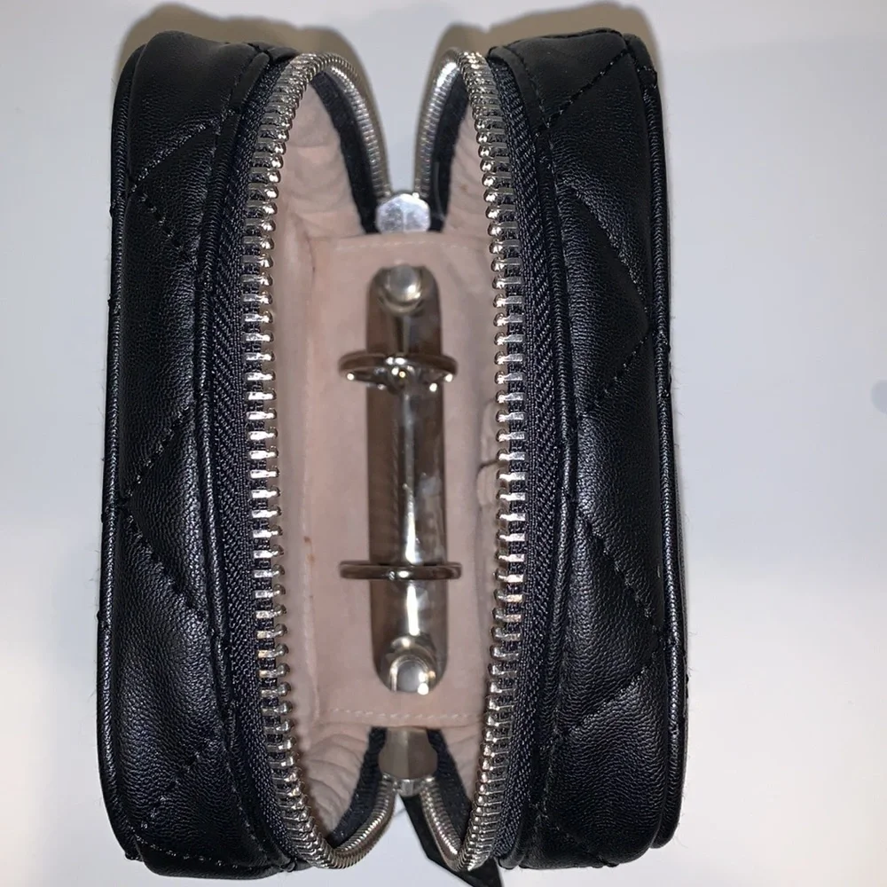 Trish McEvoy Black Quilted Planner Makeup Case‎